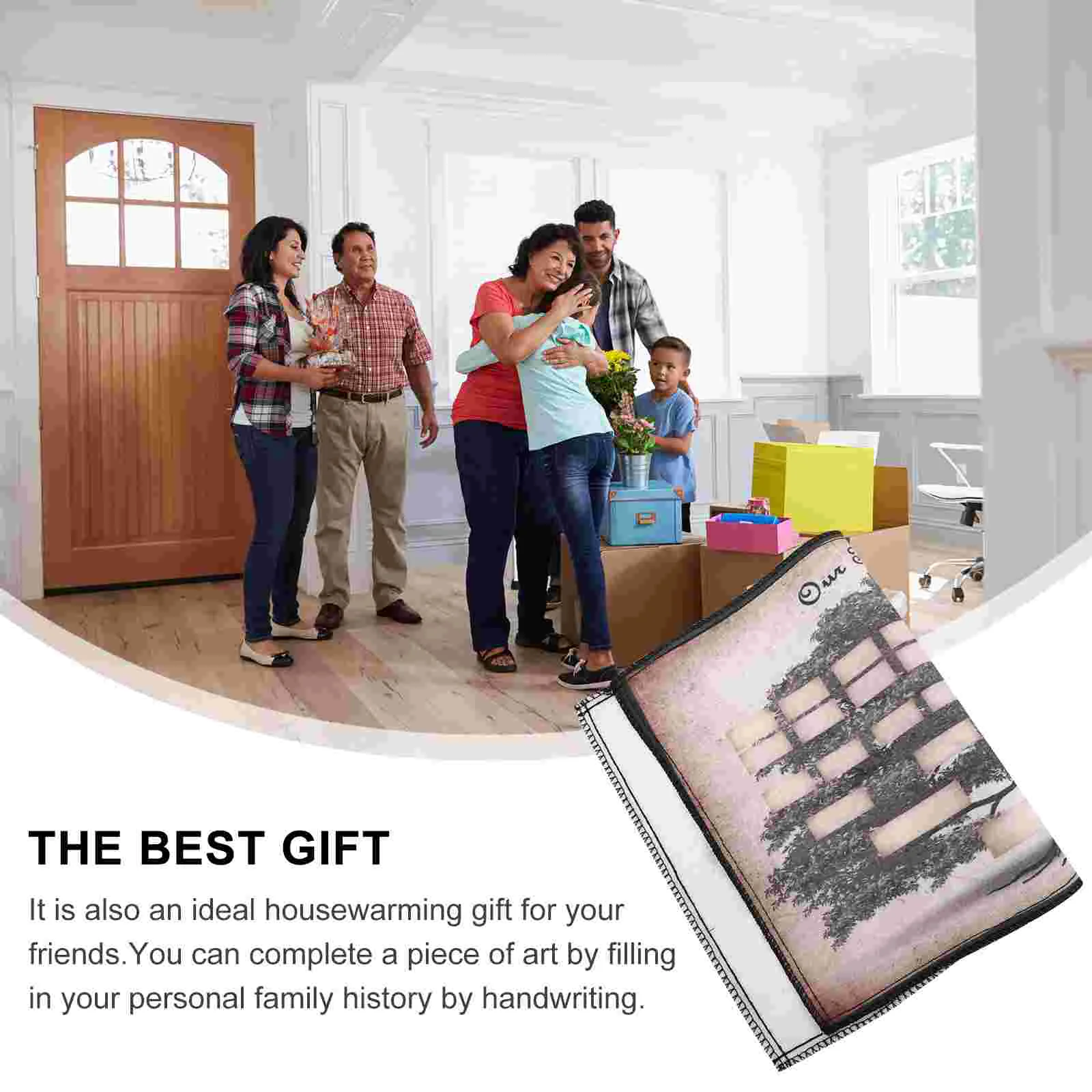 Canvas Genealogy Diagram Family History Gift Tree Chart Poster Generation Members Decorate