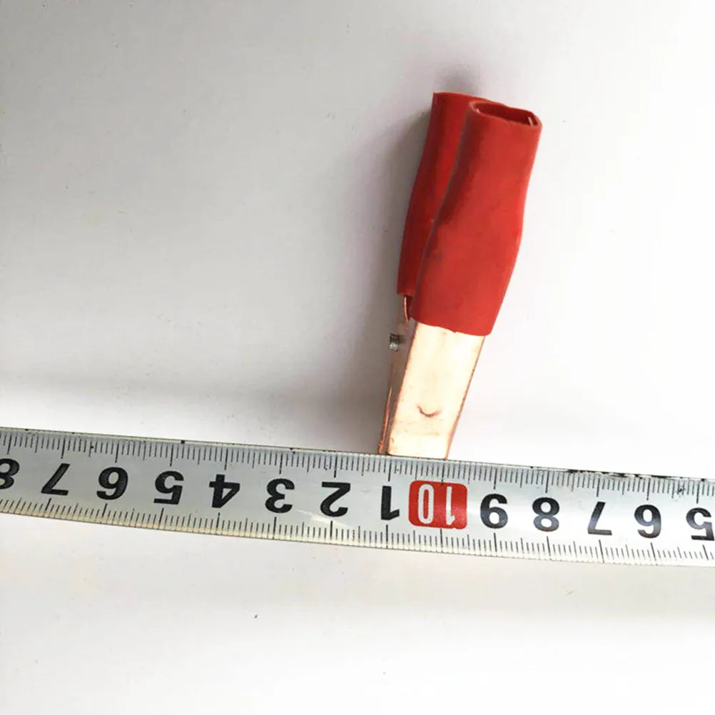 

10Pcs 80Mm Charging Clips for Car Copper Plated Alligator Clamps Insulated Jumper Cable Connectors for Auto Maintenance