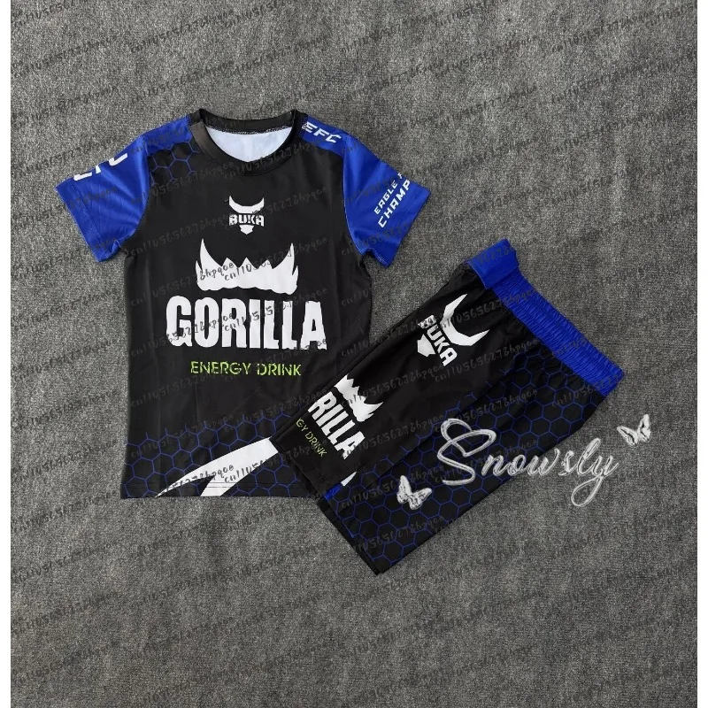 تي شيرت Rashguard للرجال لملابس القتال MMA شورت بأكمام قصيرة تي شيرت ملاكمة مطبوع ثلاثي الأبعاد يرتدي دائمًا مجموعة أزياء غير رسمية للجنسين #3