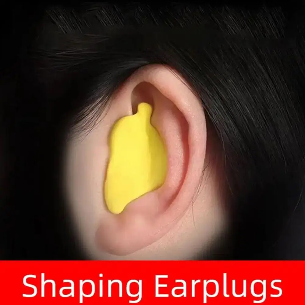 Anti-Noise Shaped Ear Plugs, redução de ruído, protetor anti-ronco macio, anti-ronco cuidados de saúde Earplug