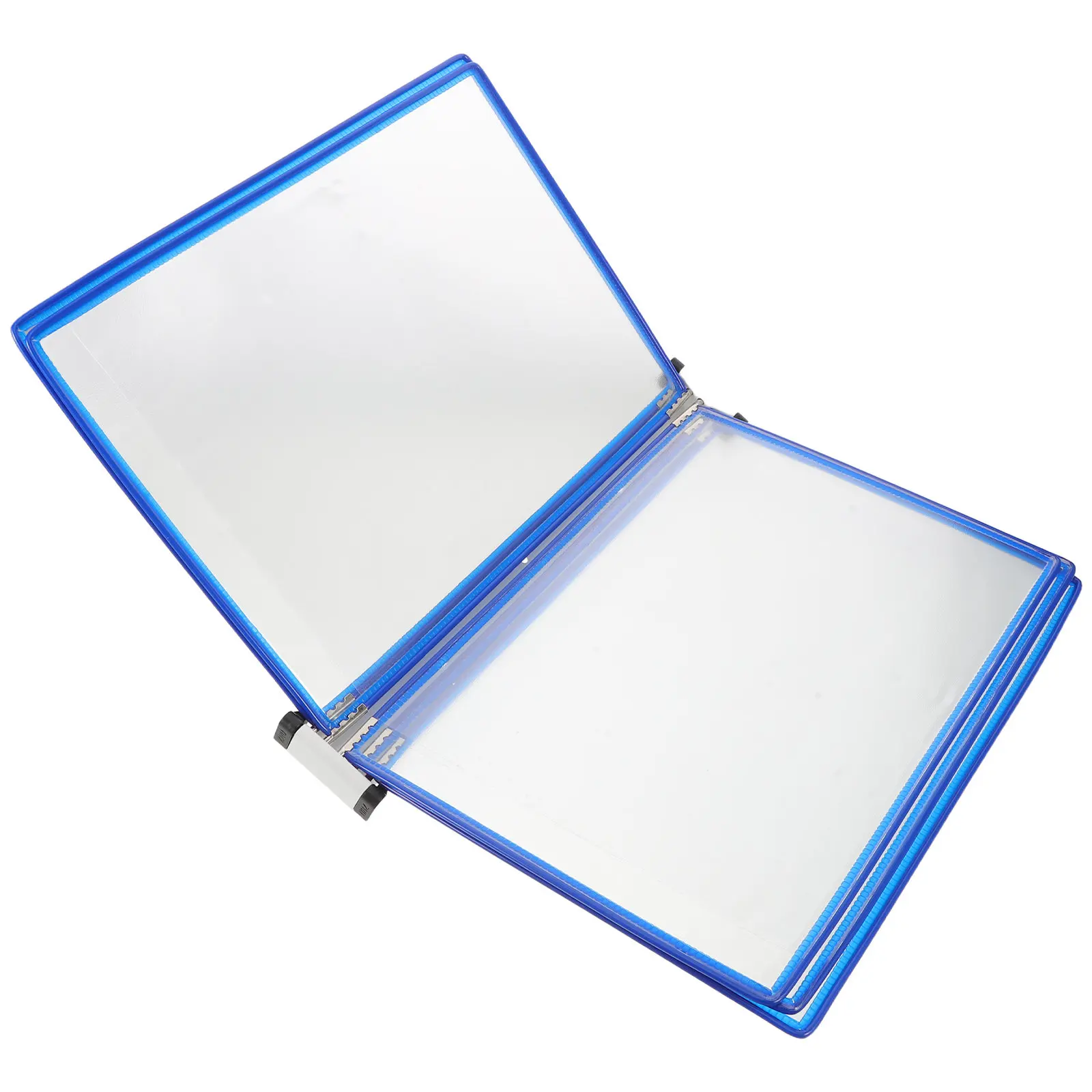 

Wall Mounted Document Display Rack 5 Clear Panels Office Binder Organizer Reference Display System School Classroom Public Space