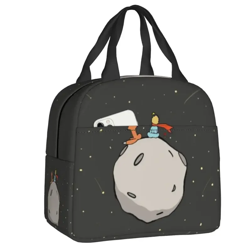 

The Little Prince Fan Art Insulated Lunch Bags for Work School Le Petit Prince Leakproof Cooler Thermal Lunch Box Women Children