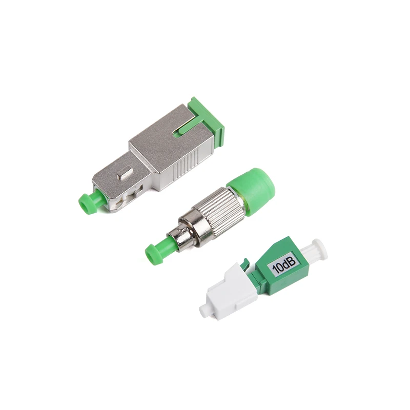 1PCS APC LC Fiber Attenuator 3DB-20DB Single-mode Fiber Optic Adapter LC Male to LC Female Connector 3DB/5DB/7DB/10DB/15DB/20DB