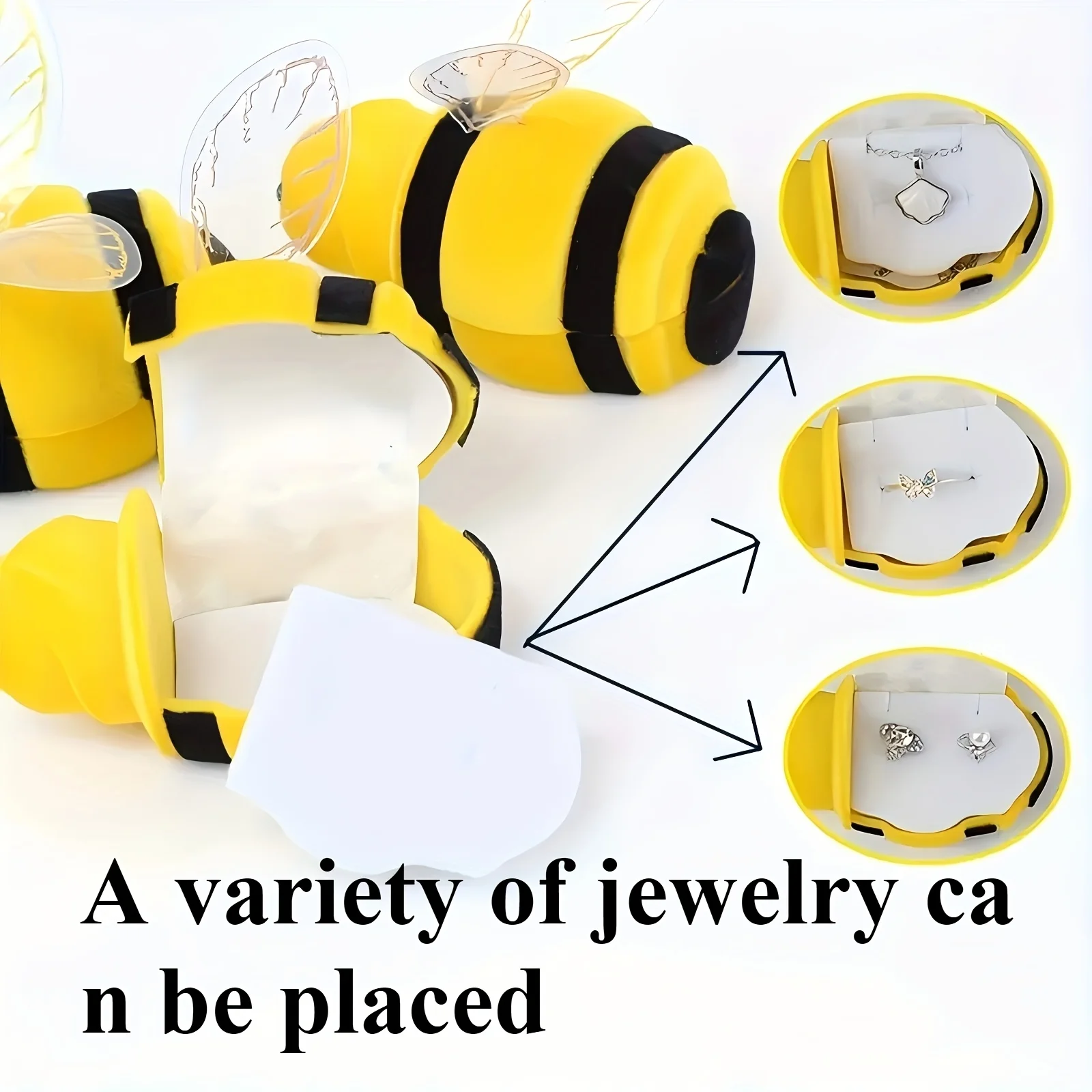 A Cute Bee Swarm Jewelry Box for Storing Rings, Earrings and Necklaces, Is The Best Choice for Holiday Gifts