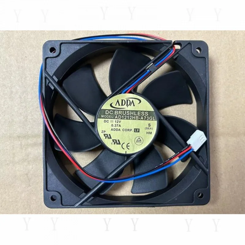 Y+ for ADDA AD1212HB-A73GL FAN 120*120*25mm DC12V 0.37A 3pin