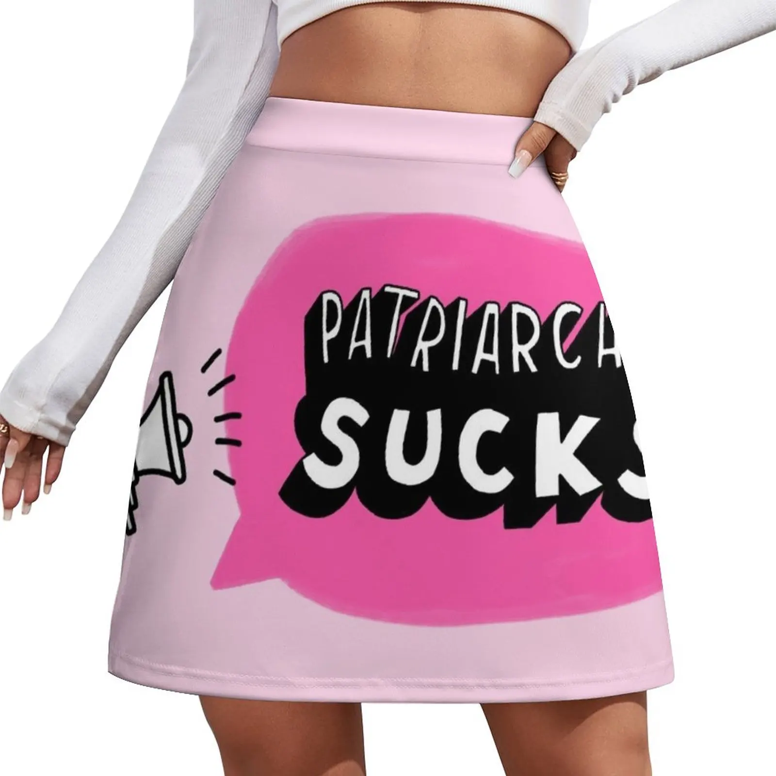 

Мини-юбка It Sucks Artwork, модные короткие юбки для женщин