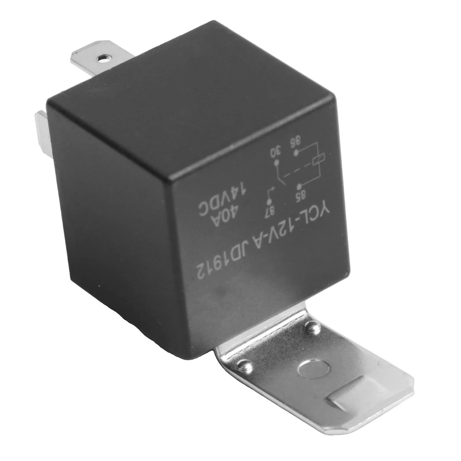 Reliable 40A Waterproof Automotive Relay for Battery Management and Fog Light Activation DC 12V/24V Compatible