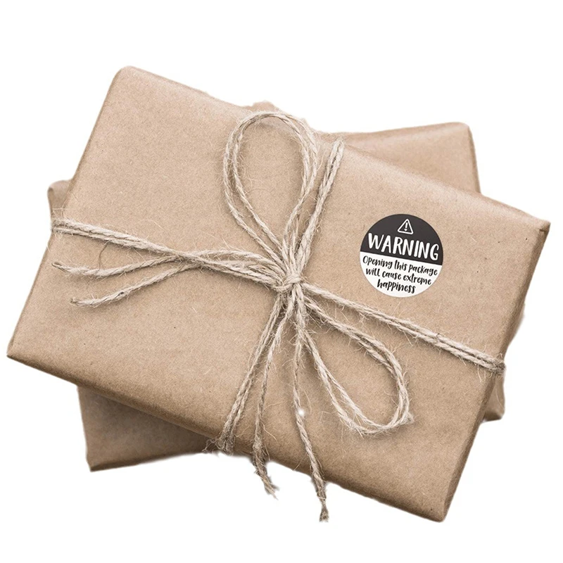 120pcs /roll Black White Pink Adorable Warning Sticker Labels Extreme happiness Labels for Business Gift Wrapping Decoration