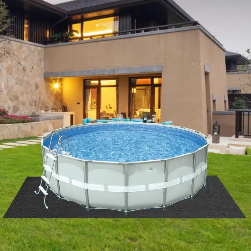 Revêtement de piscine hors sol, tapis de protection pour piscine, grill pour crevaison