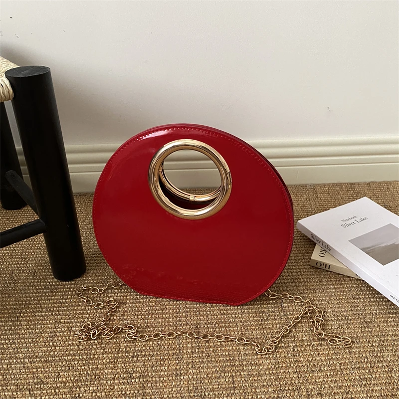 Ins Trendy Round Shape Handbag - Mini Purse Chain recension och pris