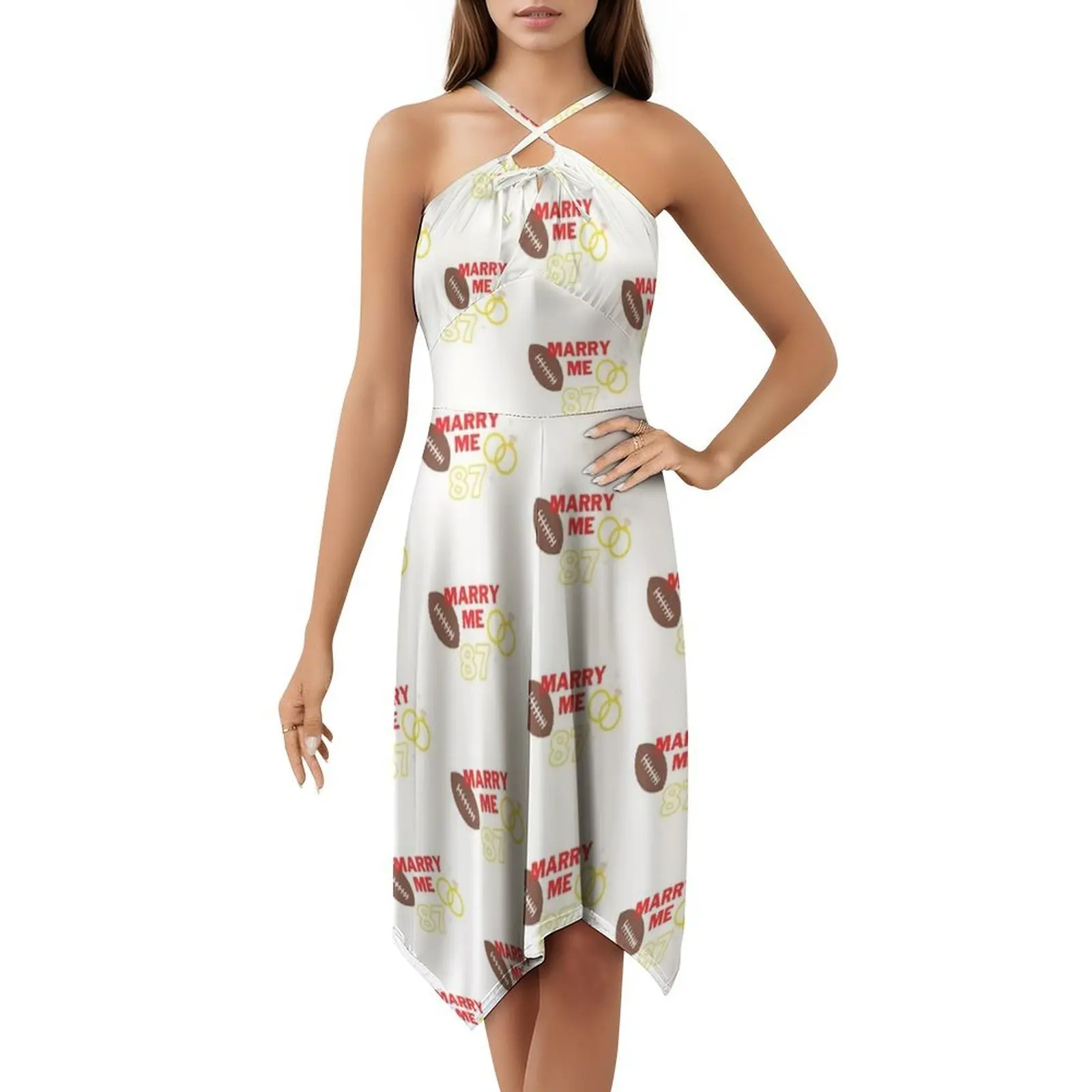 Casar-me 87 estilo preppy mini vestido para mulher a linha solto ajuste casual vestido de dia chefes número 87 87 kelce travis travis vestido