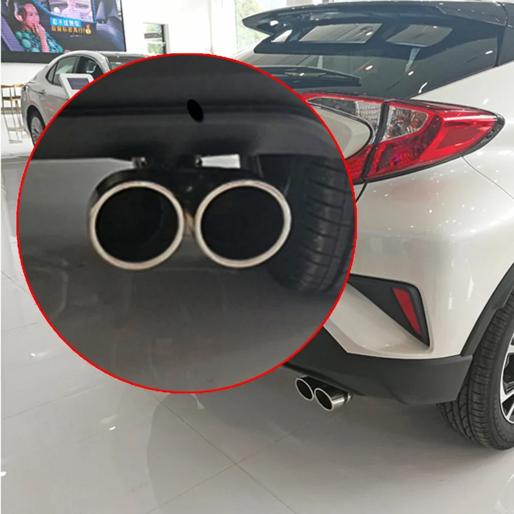 

1 шт., одинарный/двойной глушитель, наконечник выхлопной трубы, одинарный/двойной глушитель для Toyota CHR 2018-2021