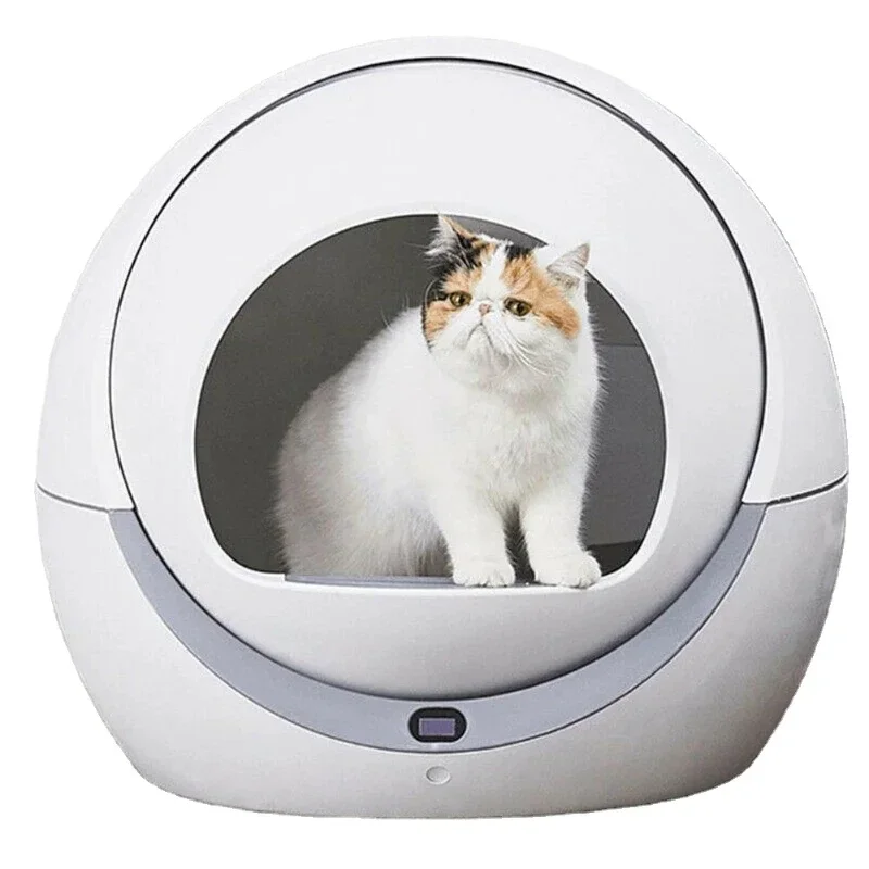 

Automatic Self Cleaning Cat Litter Box Smart Cat Sandbox Closed Tray Toilet Rotary Training Detachable Bedpan Areneros Gato Pet