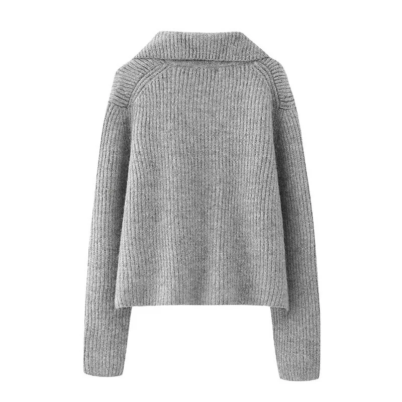 Solid Color Knitwear Women\'s Sweater Cardigan Korean Turn Down Collar Knitted Cardigans Female Jacket 2024 Sweater Coat outwears