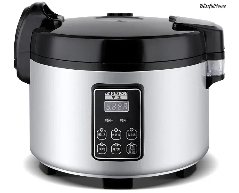 

New commercial electric rice cooker. 15-20L large capacity. For restaurant, hotel, canteen. Non-stick. Super large.