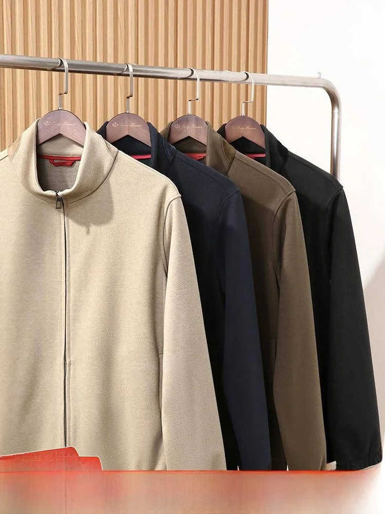 

Elegance Luxury Thiened Leather Jaet Stand Collar Men Women Sle Autumn Winter Polyester Regenerated Cellulose Fiber PU ...