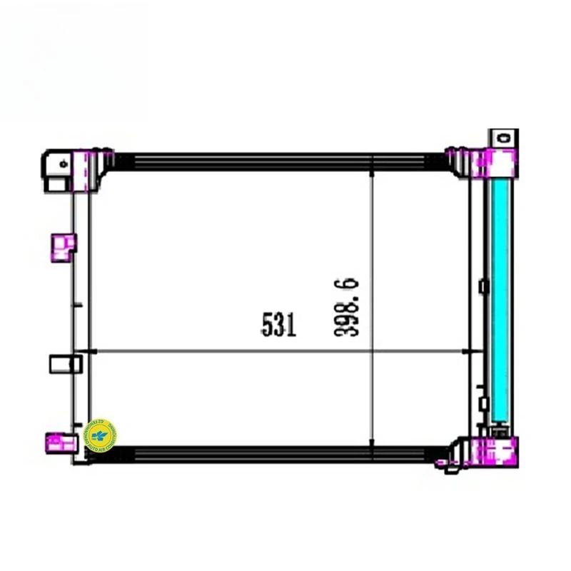 

Automotive air conditioner AC condenser