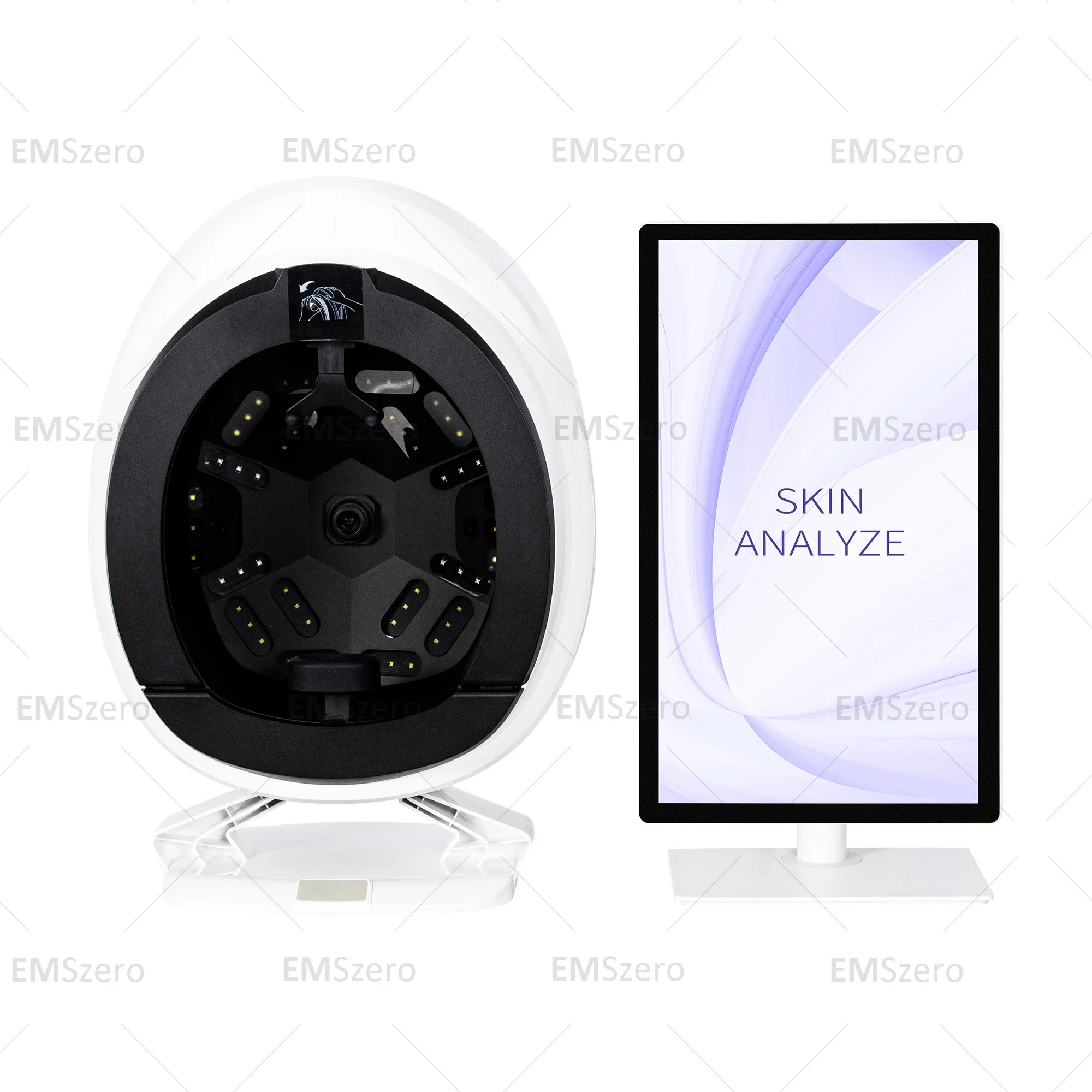 تحليل الوجه العميق محلل الجلد الرقمي آلة تحليل اختبار الجلد المحمولة مجهر تحليل الذكاء ثلاثي الأبعاد