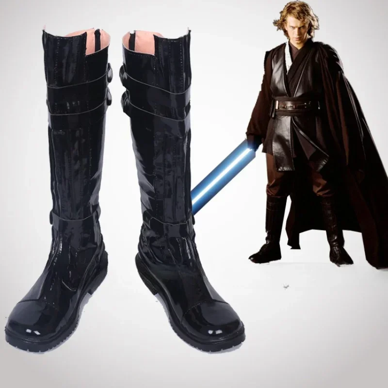 SW คอสเพลย์รองเท้า Darth Vader Anakin Luke Skywalker Obi- Wan Kenobi Darth Maul Stormtrooper รองเท้าฮาโลวีนเครื่องแต่งกายสําหรับชาย