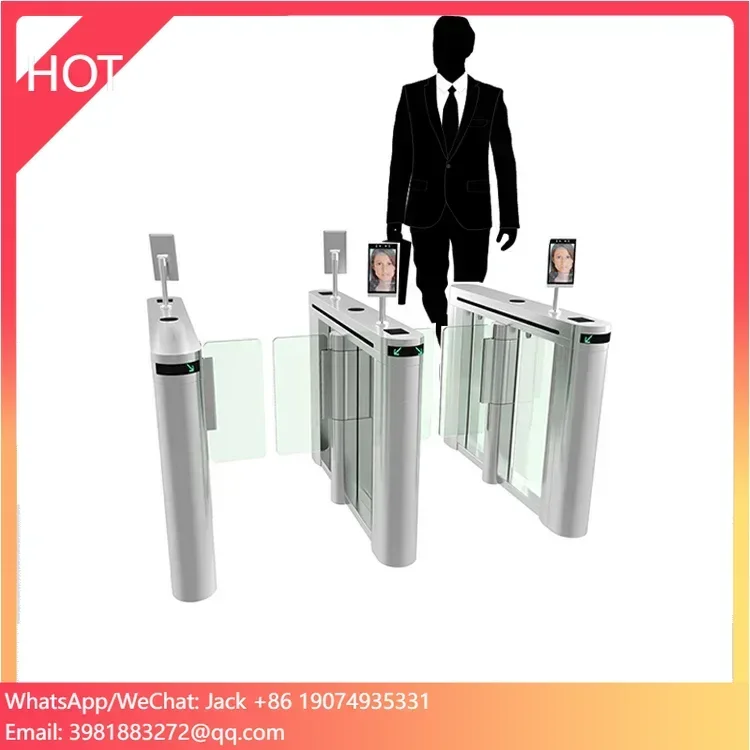 Top Quality Custom Pedestrian Access Control Face Entrance Security Automatic Fast Speed Turnstile Gate
