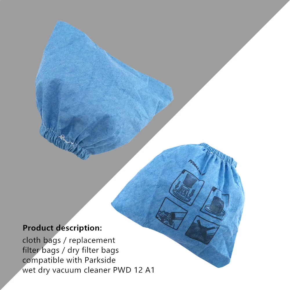 كيس فلتر قماشي للمكنسة الكهربائية ، قطع غيار مكنسة كهربائية ، متوافقة مع ليل باركسايد ، رطبة وجافة ، NTS ، PWD 12 ، A1 ، um ،