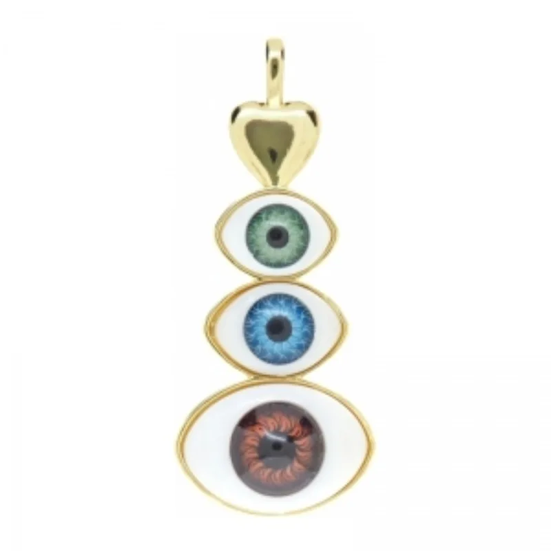 Islam metallo gioielli color oro ciondolo in rame religioso malocchio turco orecchini a forma di cuore o ciondolo collana popolare