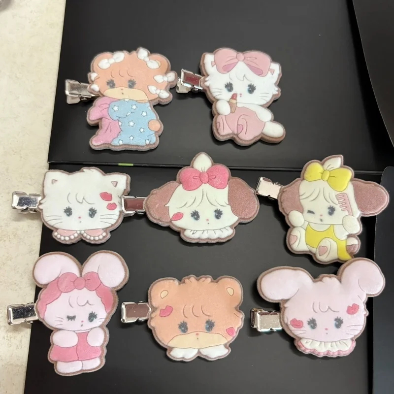 

Bandai Mikko Characterscute Flocking Hair Clip Cammy Souffle Latte Kawaii Action Figure Model Toys Gifts