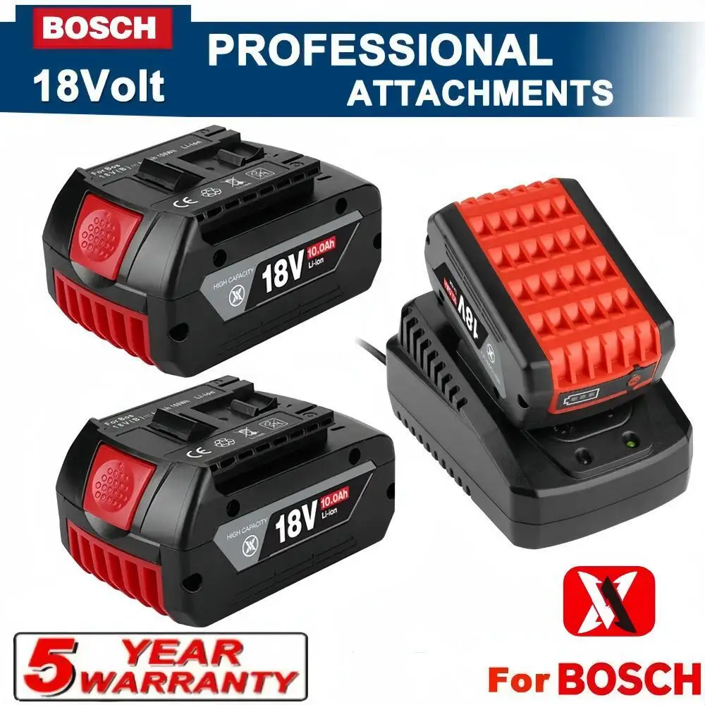 

For BOSCH Authentic 18V BAT609 BAT610 For Bosch 18V Professional 18V Li-ion Battery Drill Battery GBA18V GSR18V BAT618 BAT619