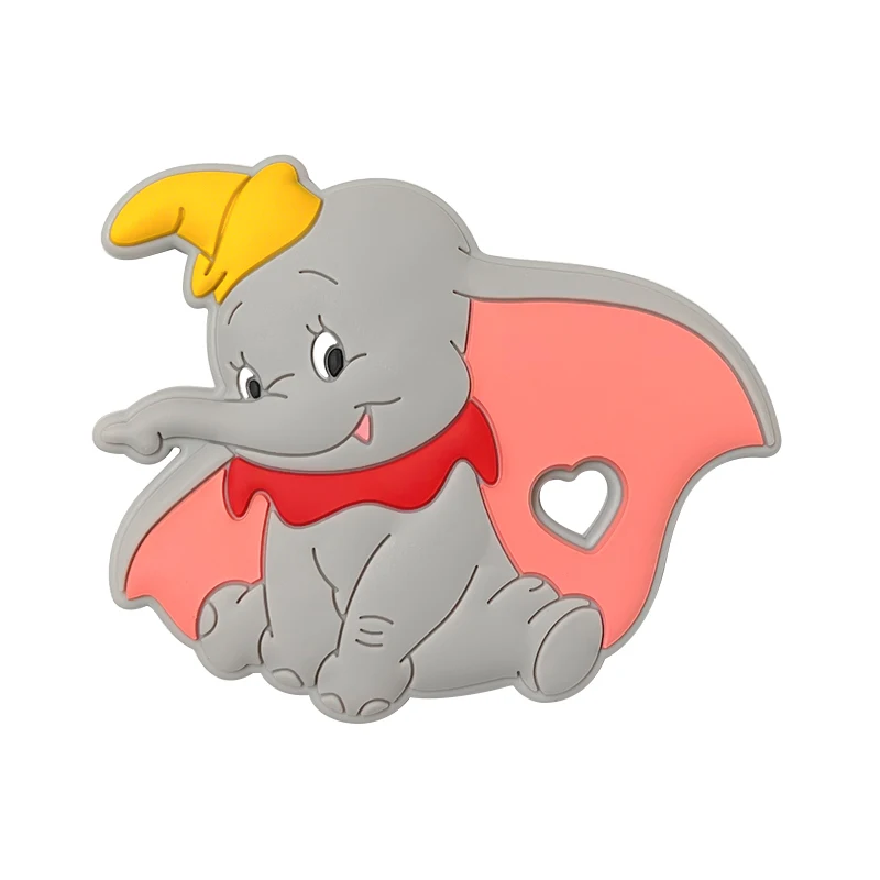 1pcs Disney Silicone Baby Teething Food Grade Cartoon Silicone For Necklaces Baby Teether Toy Nursing Gifts