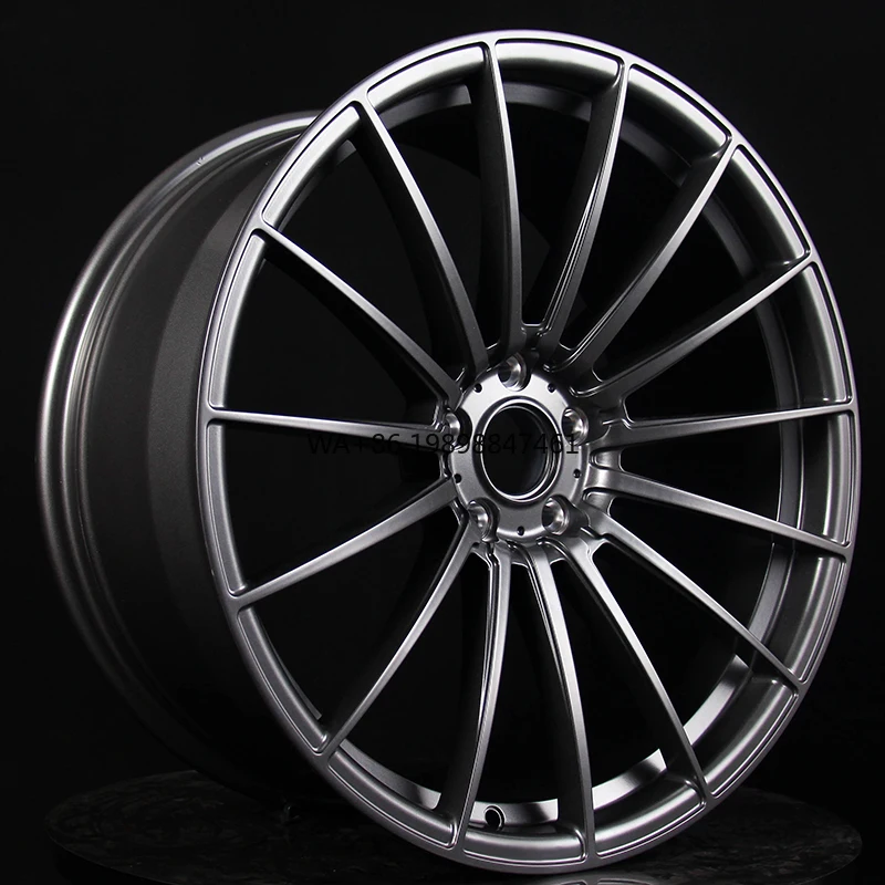 

18-22 Inch Deep Gloss Gunmetal Gray Multi-spoke Forged Aluminium Alloy New Wheels 30mm 100mm for Passenger Cars (Mercedes Audi)