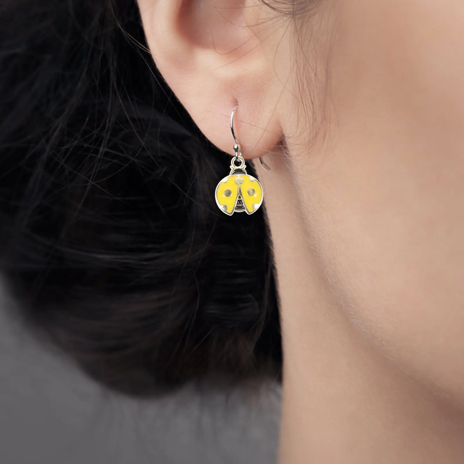 

10Pcs Alloy Metal Ladybug Charms DIY Jewelry Making Charms for Necklace Bracelet Hair Accessories Craft Pendant Decor