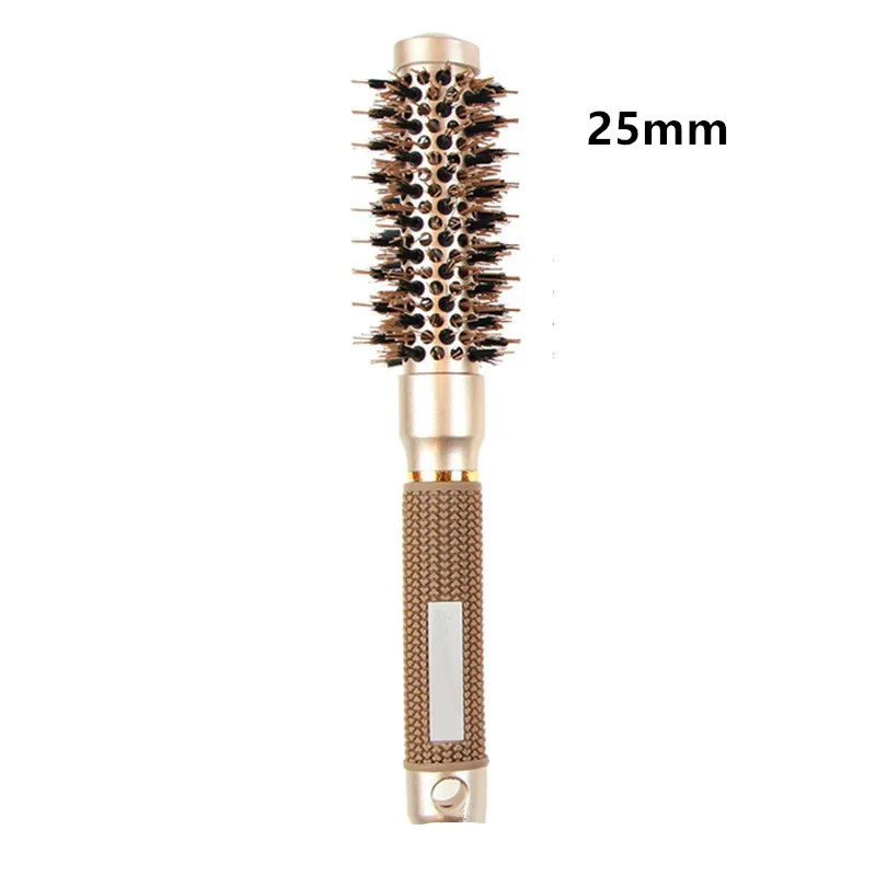 Professionelle 4PCS Runde Haar Pinsel Friseur Curling Haar Pinsel Keramik Barrel Kamm Für Fön Salon Styling Werkzeuge – Detail 5