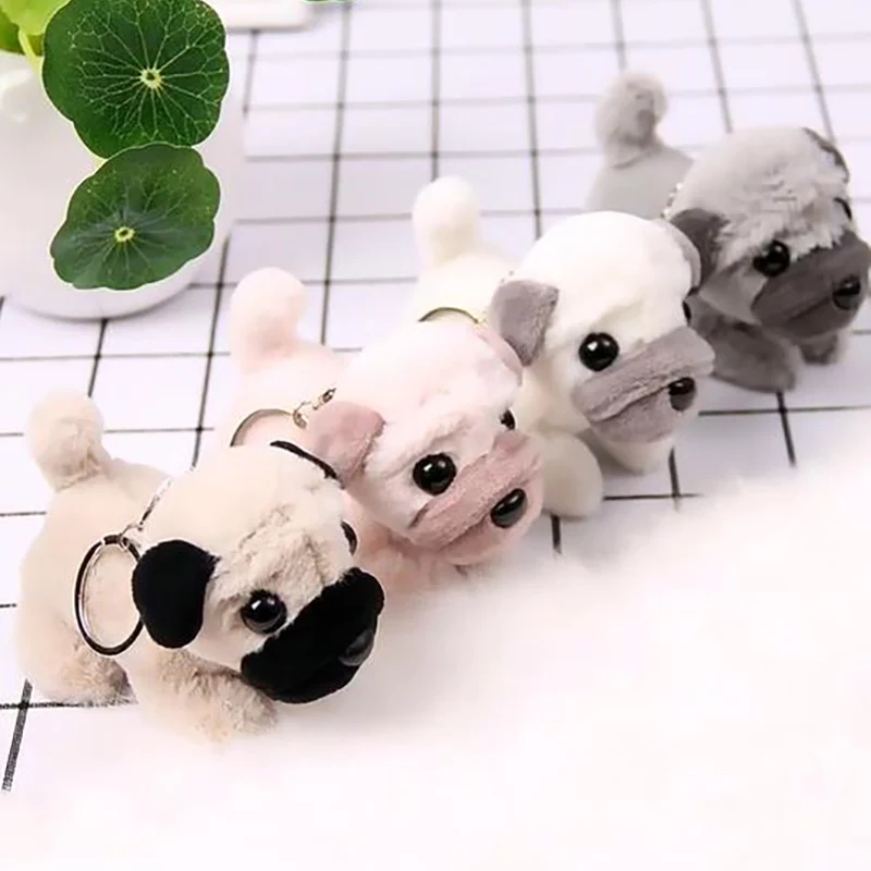 Shar Pei Dog Chaveiro Pingente para Crianças, Brinquedos De Pelúcia Kawaii, Bonecas De Animais Macias Encantadoras, Mochil Charme, Presente De Aniversário