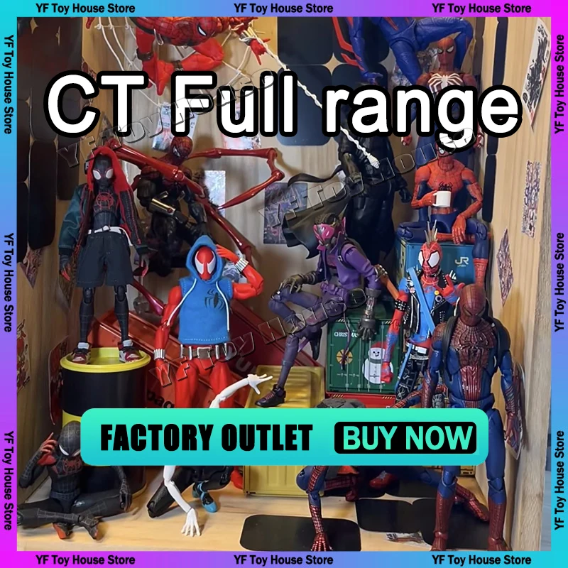 

Ct Toys & Mess Toys Full Range Black Suit Neighbor Spiderman Mafex 143 Ben Reilly Comic Ver The Amazing Action Figure Toys Gift