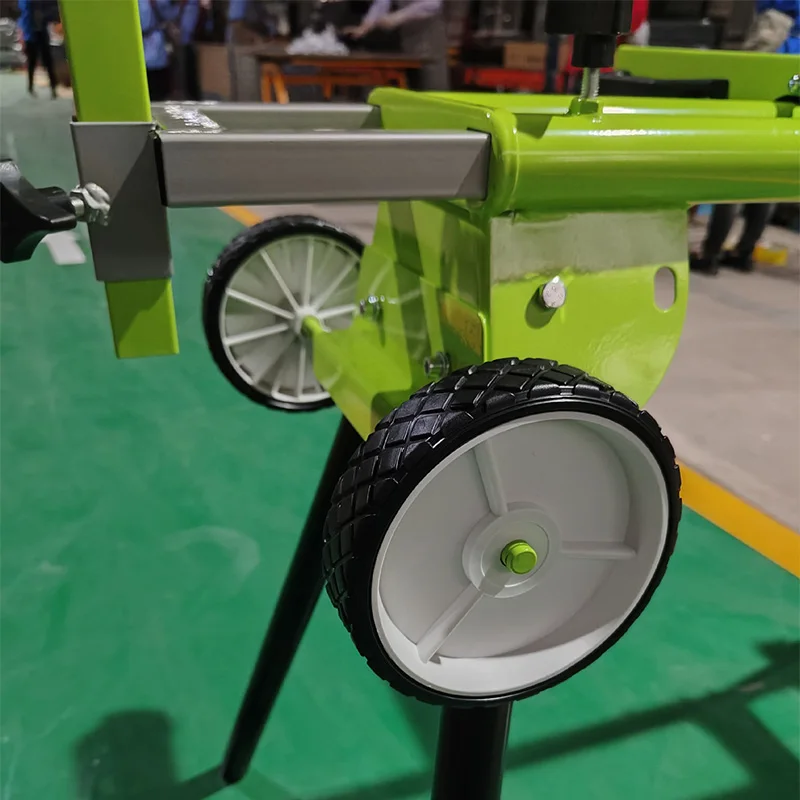 Portable Aluminum Alloy Mitre Saw Stand Woodworking Mobile Support Frame Heavy-Duty Adjustable Folding Workbench