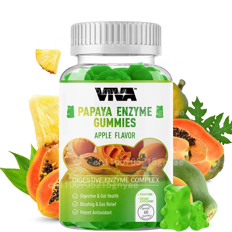 

Pineapple Protease and Papain Gummies Organic Bromelain and Papain Enzymes, Which Provide Digestive, Immune, Antioxidant Support
