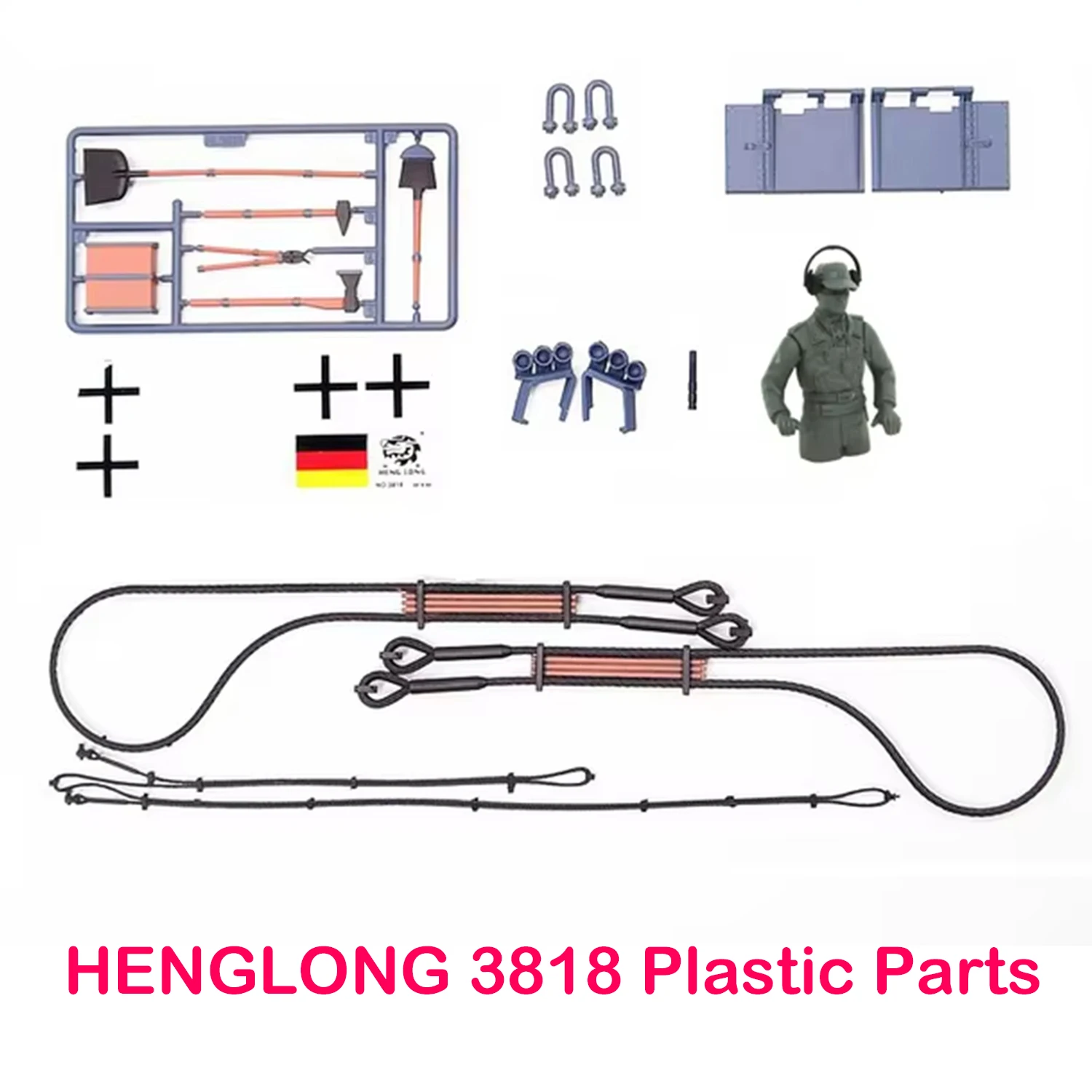 HENGLONG HL-3818 German Tiger I 1/16 RC Tank Plastic Accessory Kit