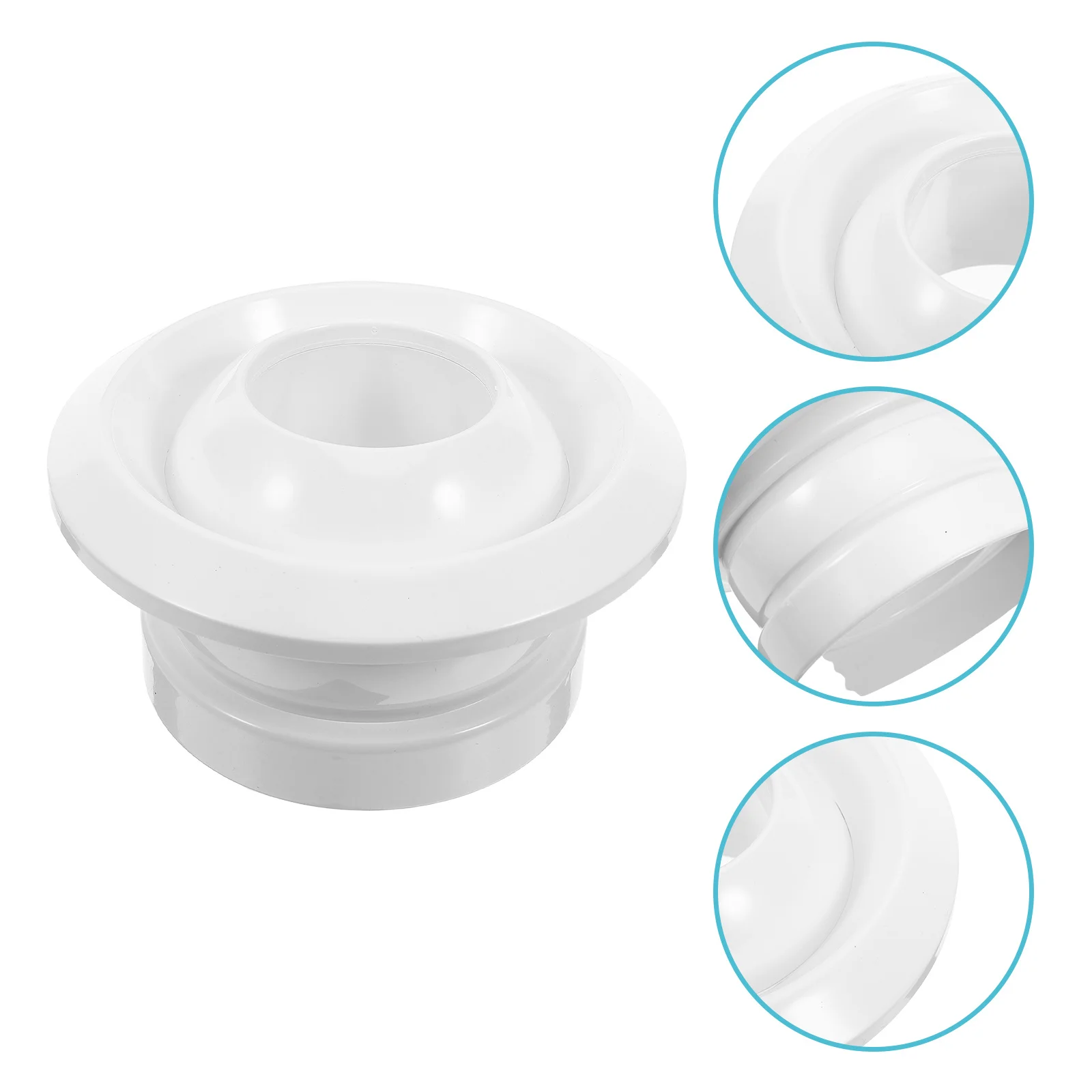 

6"/150Mm Spherical Air Vent Cover Round Abs Jet Nozzle Diffuser For Hvac Systems Adjustable Rotating Exhaust Vent Cover For