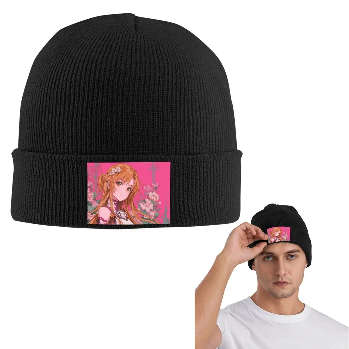 Sword Art Online Warm Knitted Cap Winter Knit Bonnet Hat Skullies Beanies Hip Hop Caps for Unisex