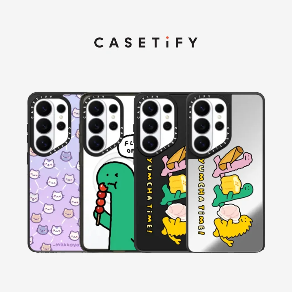 CASETiFY dinosaur cat Series Magnetic Drop-proof Case for Samsung Galaxy S23 S24 S25 S26+ Ultra Plus Protect Cover