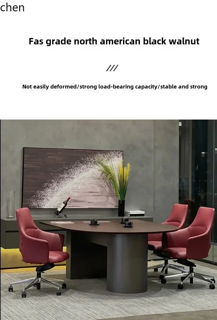 D12-  Walnut solid wood tea table Lig luxury Kung Fu tea table and chair combination Drink tea Make