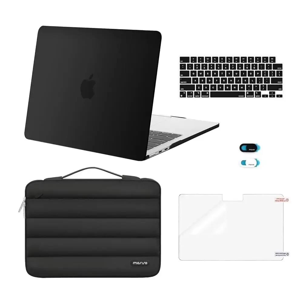 

Бесплатная доставка. Совместим с чехлом для MacBook Air 13 дюймов M5 2026, M4 2025, M3, M2 2024-2022, A3449, A3240, A3113, A2681. Жесткий чехол и Puffy B.