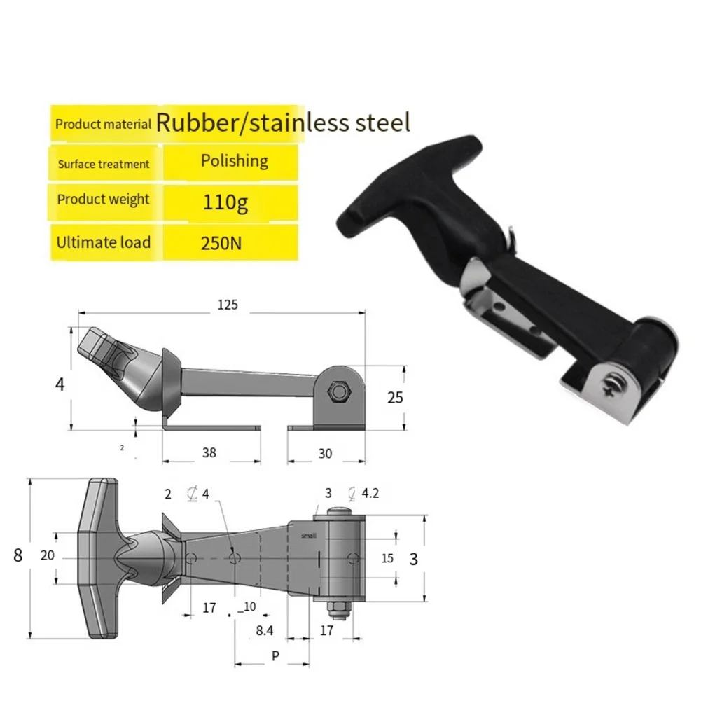 

YAFEX 2 Pair Of Rubber Hood Holders For Tool Box Vehicle Engine Bonnet Fasteners 2025 Hot Sale Brand. New And High Quality