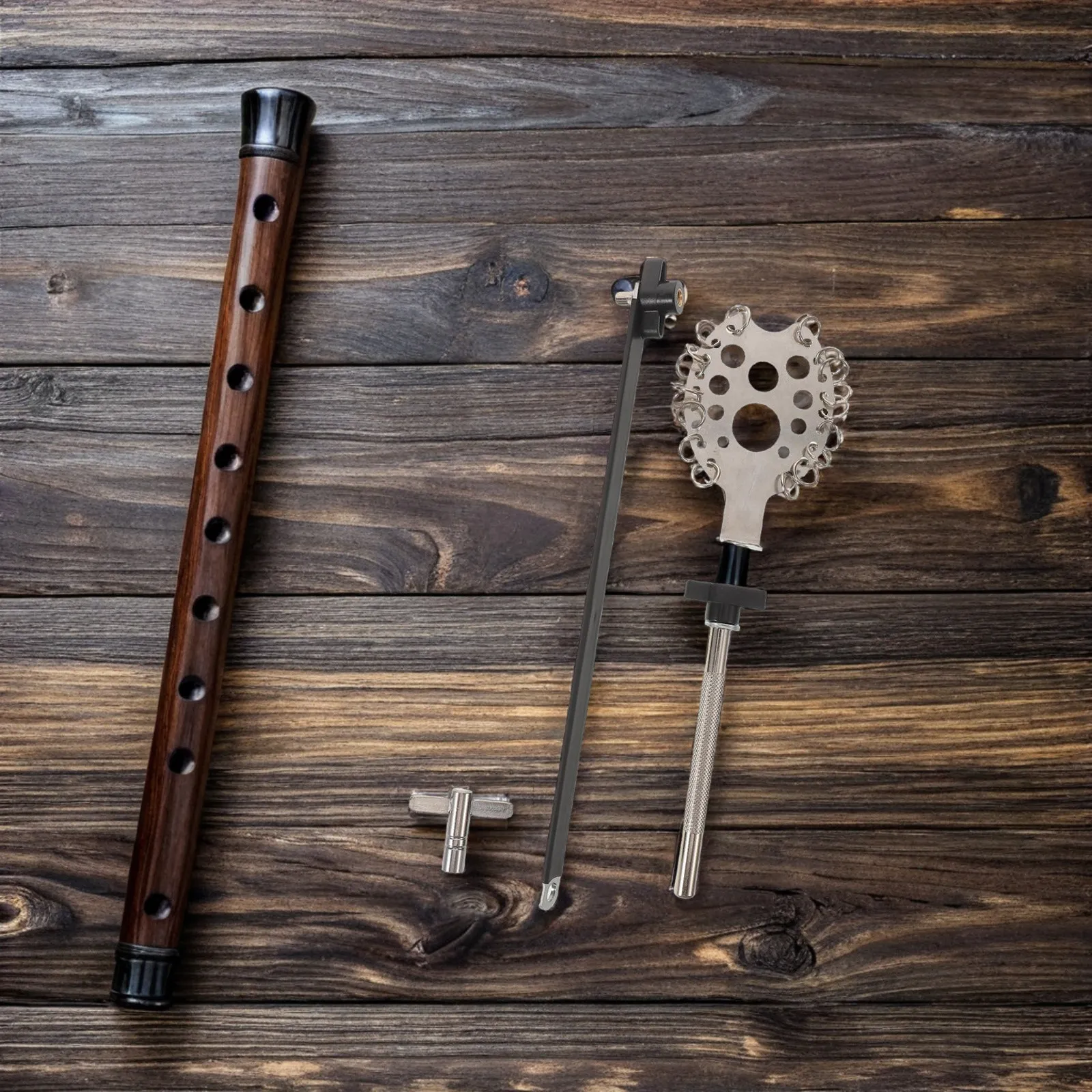 

Металлический резонатор-клипса для джембе с колокольчиками для усиления ритма, подходит для всех размеров джембе, профессиональный, африканский стиль