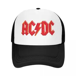 AC-DC Trucker Hat Adult Sport Dad Hat Sun Caps Racing Cap Adjustable Polyester Mesh Baseball Cap Summer