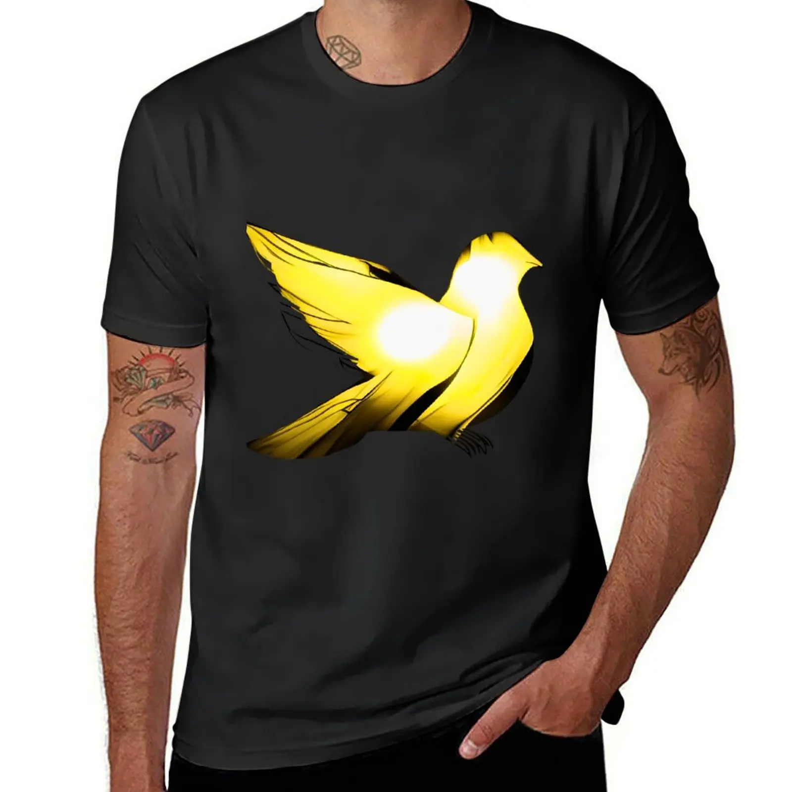 Peacekeeper's Resolve 5: Soldier & Dove Design - Strength Meets Serenity (Deep Indigo, Antique Gold) T-Shirt