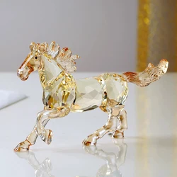 Nordic Crystal Horse Statue,Animal model Ornament,Crafts Sculpture,Office Study Desktop Decoration,Creative Art Gifts,Room Decor