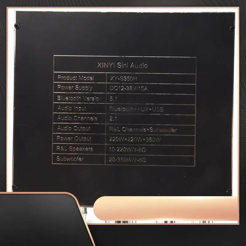 

XY-S350H 2,1-канальный TPA3251 Плата усилителя мощности Bluetooth Сабвуфер с высокими басами 220 Втx2 + 350 Вт-N34R