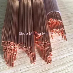 Single Hole Tube OD0.3-3.0 Copper Tube Copper Electrode Tube ,Drill EDM Copper Pipe L=500MM,Drilling EDM Electrodes