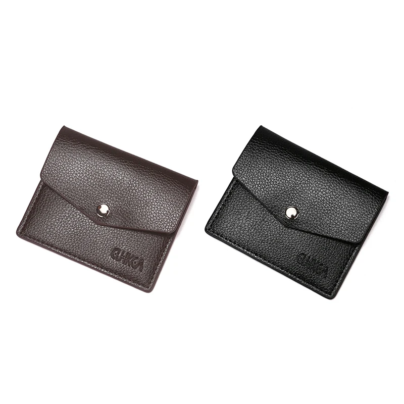 Men Women Multi Card Money Clip Short Wallet Fashion Portable PU Leather Male Ladies Wallet Clip